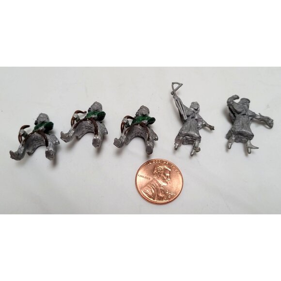 Vintage Lot of 18 Metal Late Byzantine Pecheneg Irregular Cavalry 1" Mini Figs - Picture 6 of 7